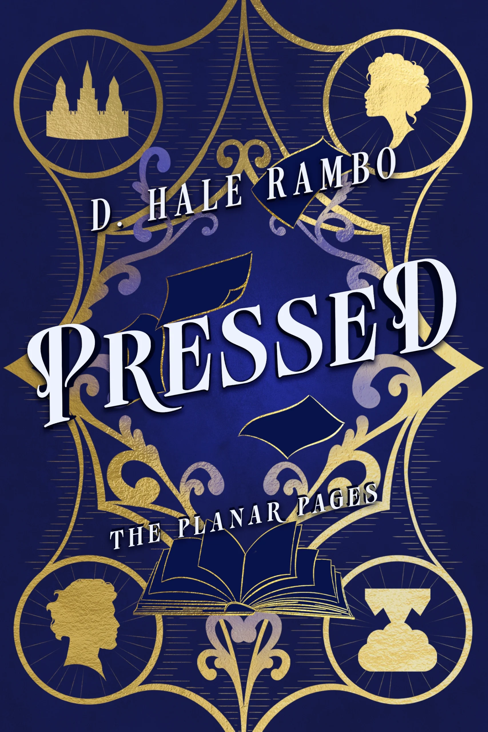 Pressed book cover